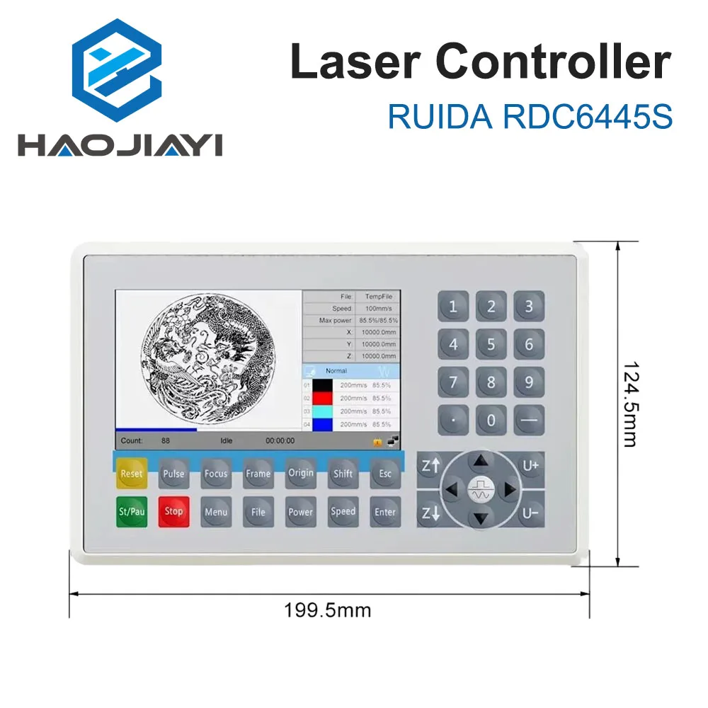 HAOJIAYI Ruida 6445S RDC6445S CO2 Laser Controller Upgrade 6445 6445G RDC6445G Systems for CO2 Laser Cutting Engraving Machine