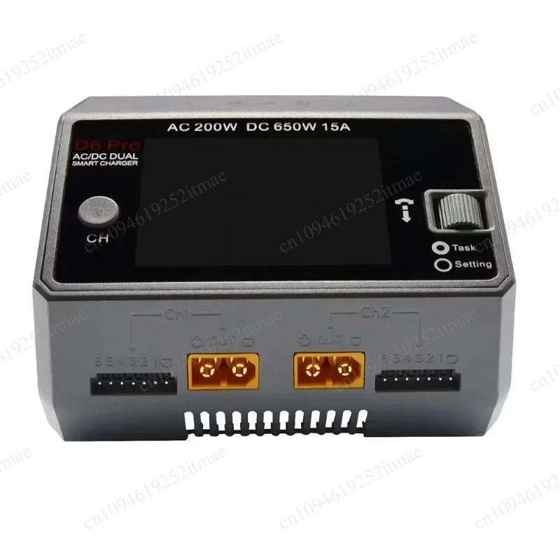 650W Dual Channel Smart Charger Support Multi Type Batteries AC DC Input With Bluetooth APP
