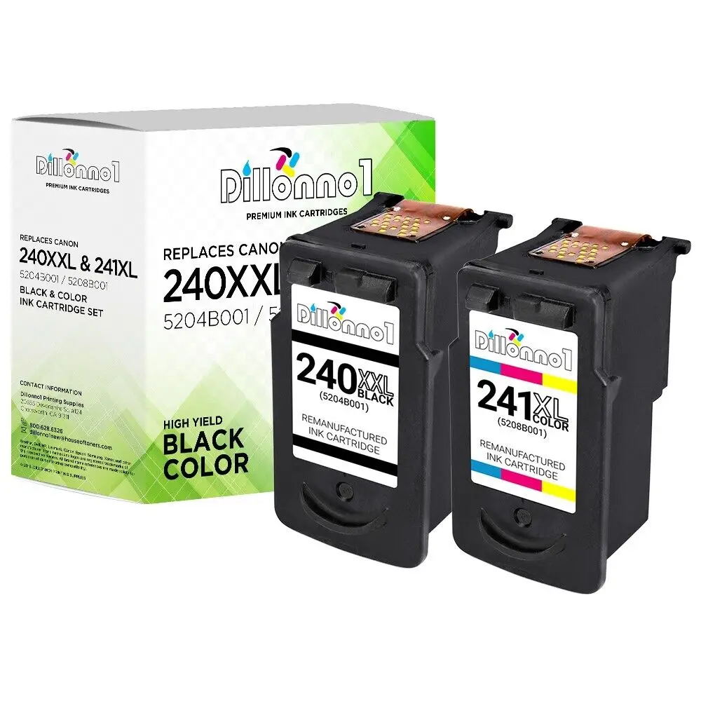 2pk Восстановленный Canon PG240XXL и CL241XL для Pixma MG3220 MG3222 MG3520