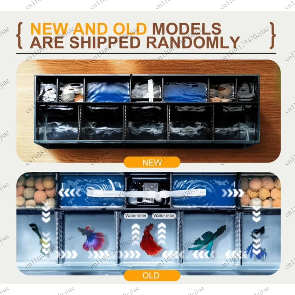 Acuario Modular de Vidrio Autolimpiable - Pecera Compacta con Filtración Integrada y Diseño de Ecosistema para un Fácil Mantenimiento del Agua