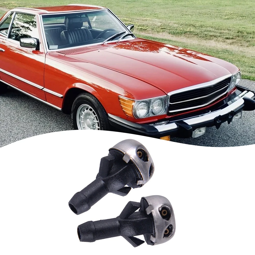 Upgrade Your Windshield Cleaning System with 2pcs Washer Nozzles for Mercedes R107 W114 W115 380SL 450SL 560SL