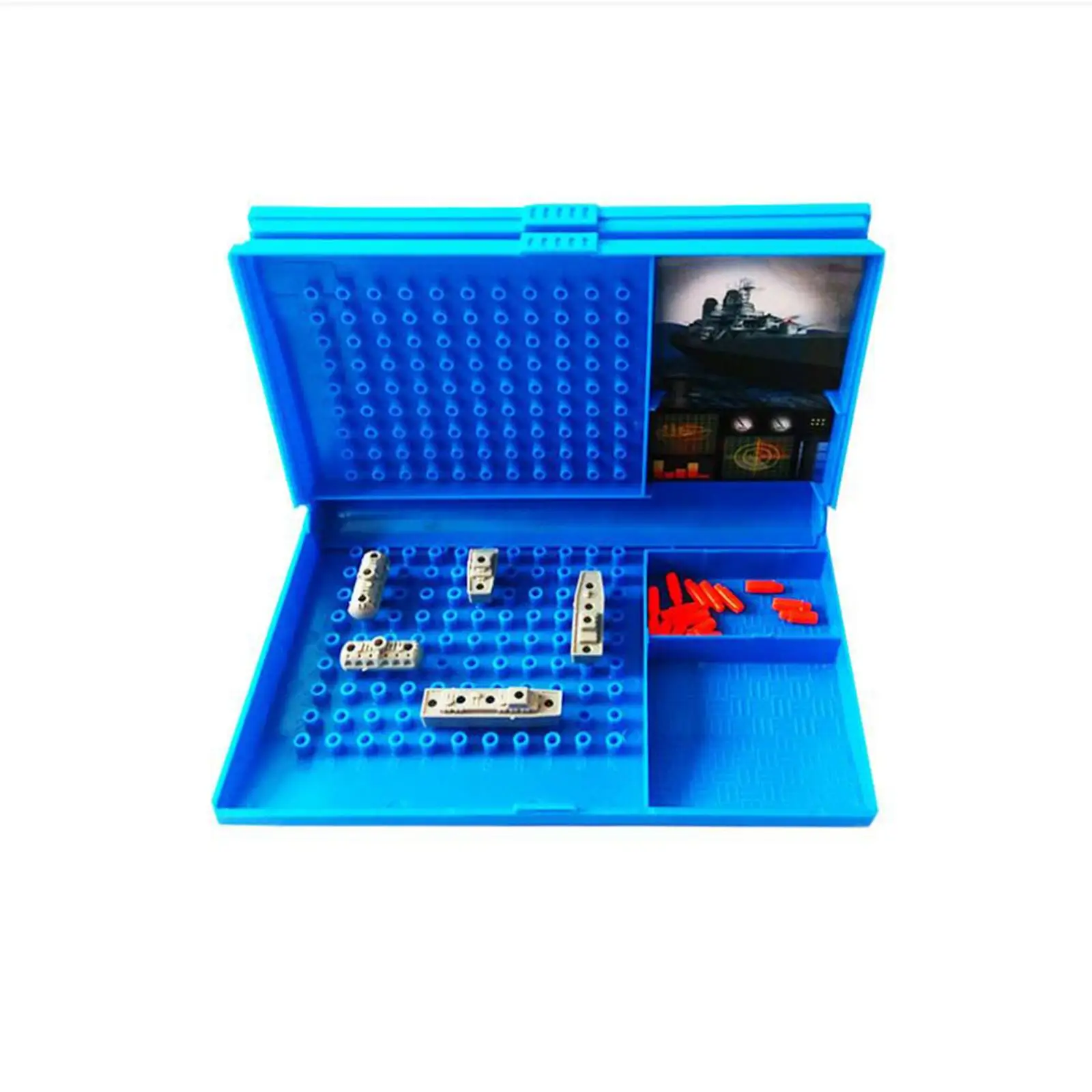 Portable Blue Sea Battle Ship Board Game for Kids and Adults 2 Player Strategy Educational Family Tabletop Toy