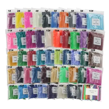 1040 ks/balení zubních ortodontických elastických gumiček, ligaturních úvazků, 49 barev na výběr 10 nejlepší prodej ligové pavouky - №4