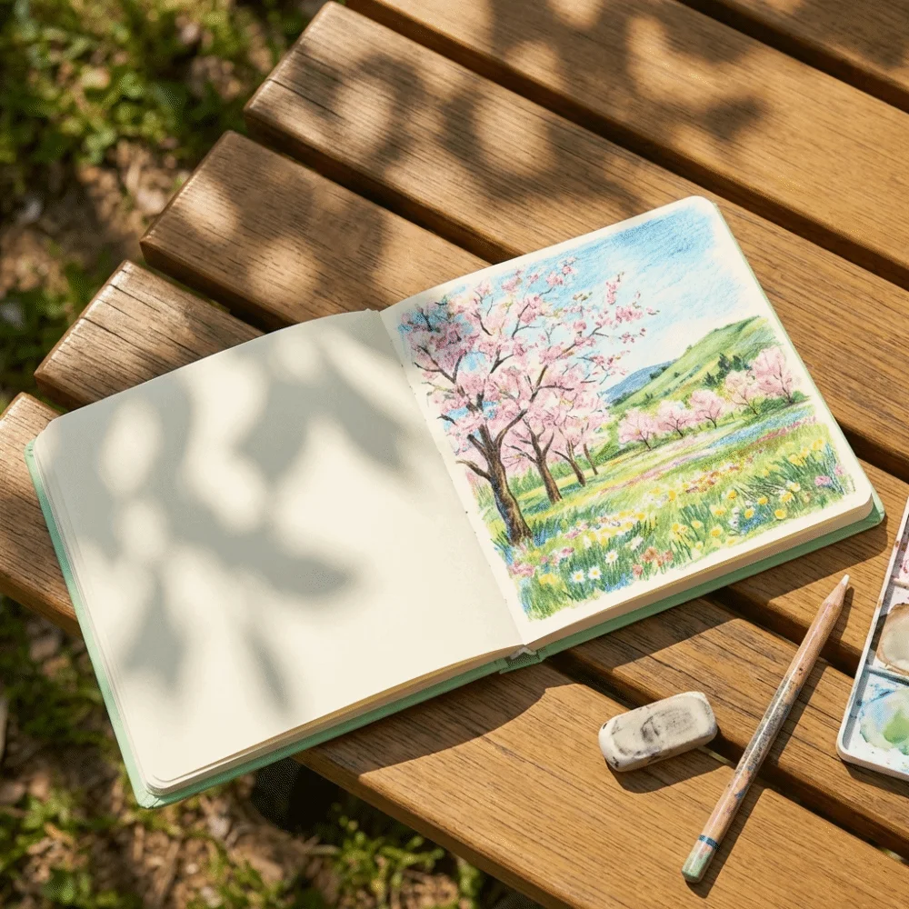 96 Sheets Mini Drawing Book Square Shape Blank Pages Sketchbook Mini Format Portable Size Sketching Book Sketching Practice