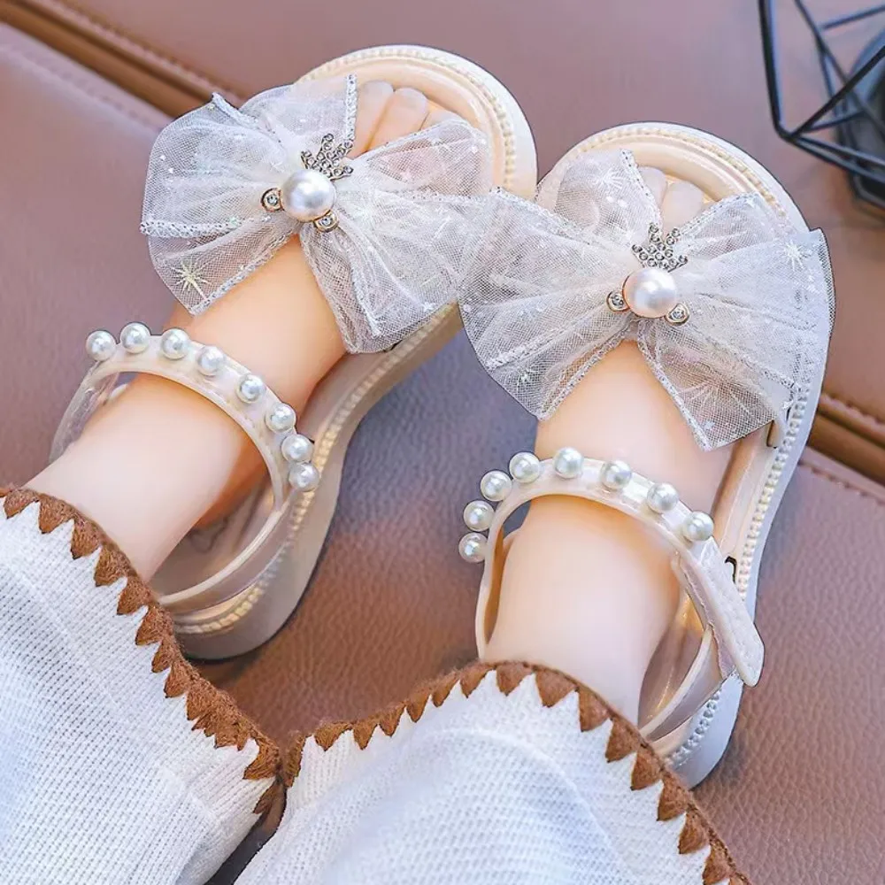 

Home Children's Sandals Summer New Sweet Princess Children's Middle and Big Children's Sandals Soft Bottom Girls' Sandals Wholes