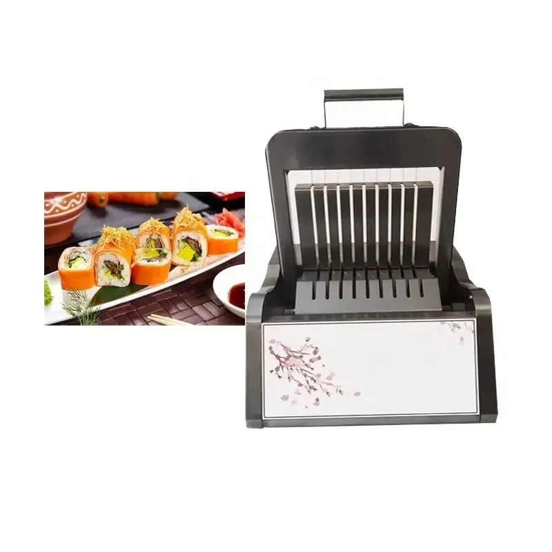 Non Electric Hand Pressed Sushi Rice Roll Making Machine for Western Restaurant with Cutting Function for Cucumber for 110V