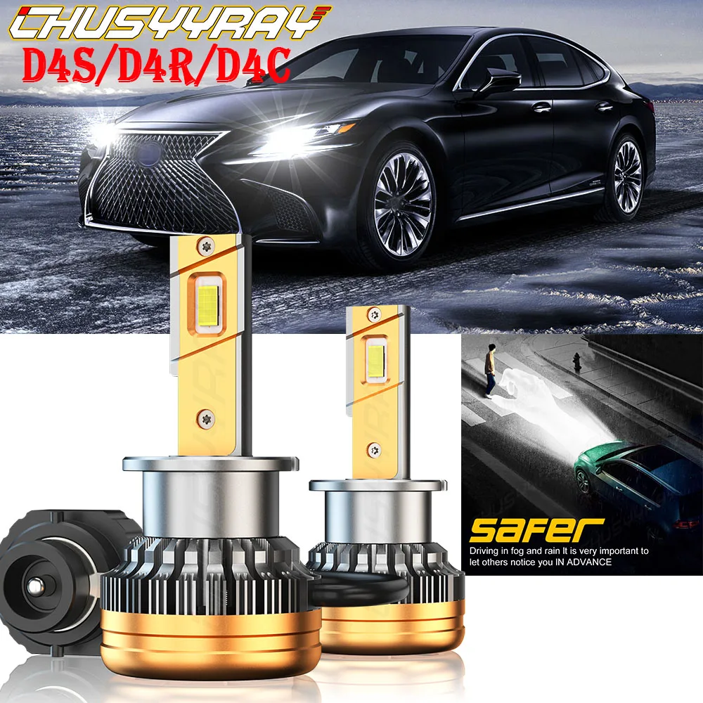 CHUSYYRAY Compatible For 2011 2012-2015 Lexus IS250 2X D4S Front HID Xenon White Headlight Bulb Low Beam Car accsesories luzes