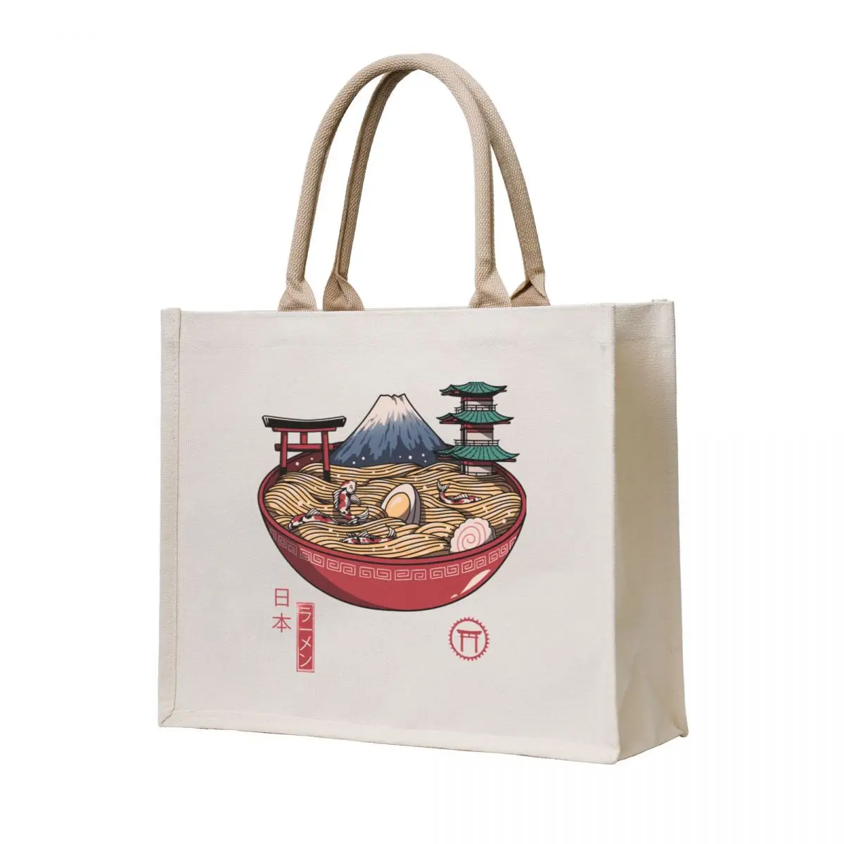 

A Japanese Ramen Tote Bag Gift bags Canvas shoulder bag large size bags