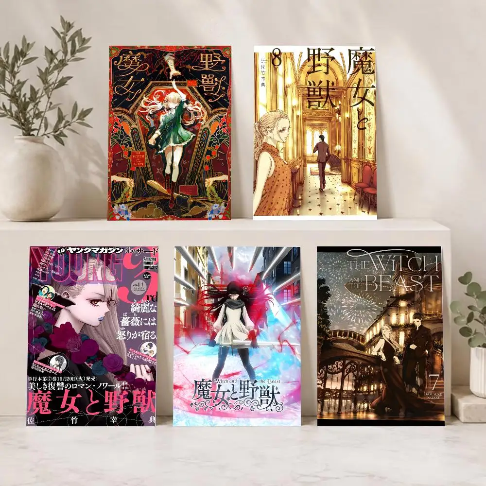 Gothic Enigmatic Anime T-The Witch And The Beast Poster Series HD Wall Living Room Home Decor Gift