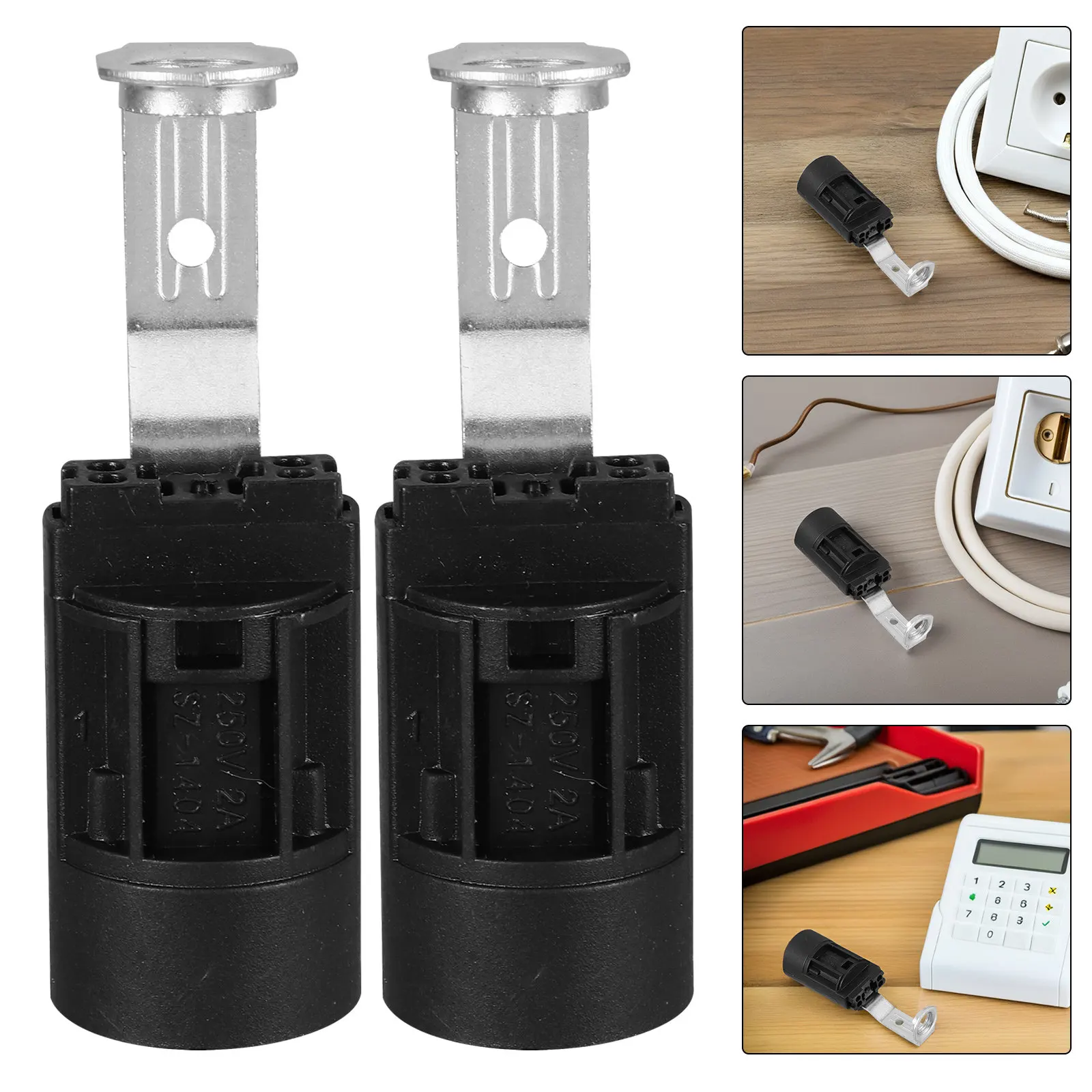 

Комплект из 3 винтажных патронов E14 с трубчатым дизайном, сменные детали для ламп, держатели для лампочек