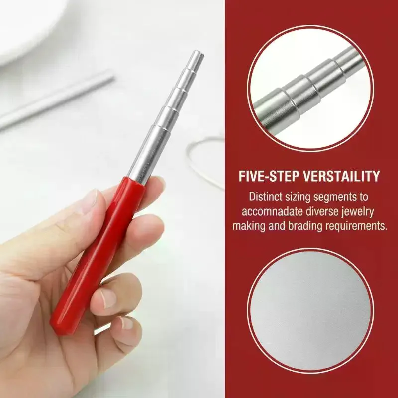 DIY Copper  Tool Five-section Coil for Jewelry Making Multipurpose Rope Craft Helper for Artisans Students