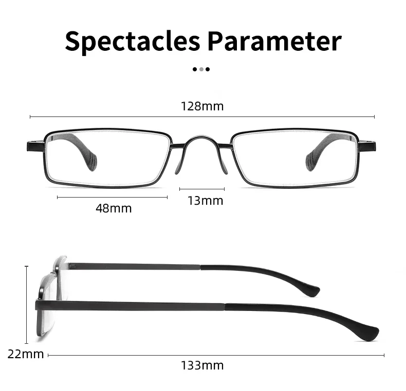 Ultraleichte Anti-Blaulicht-Lesebrille in Stiftform, Klassische Tragbare Anti-Ermüdungs-Lesebrille – Detail 13