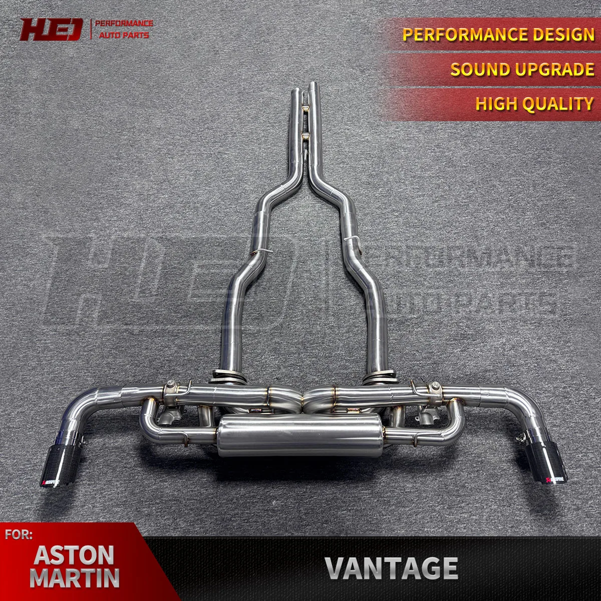 

For Aston Martin Vantage 4.0T stainless steel valve performance exhaust catback X pipe design surging sound