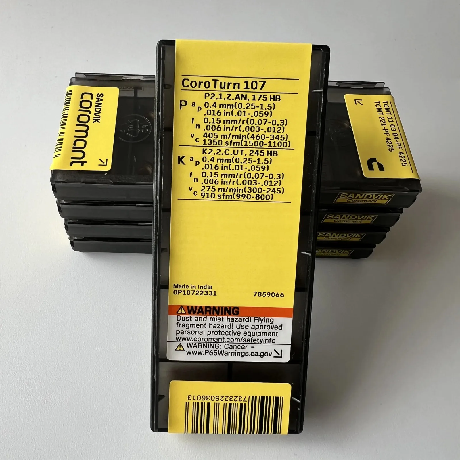 

SANDVIK / TCMT110304-PF 4225 / Лезвие с ЧПУ из твердого сплава, 10 шт.