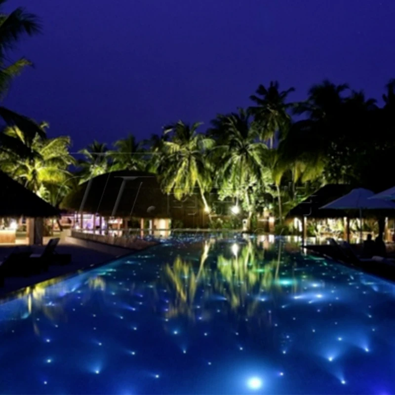 

Sparkling Starry Sky Effect Outdoor Swimming Pool Underwater Fiber Optic Star Pool Light