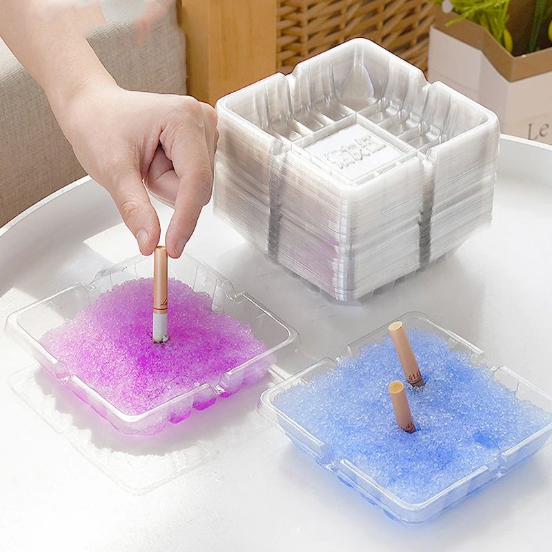 

Disposable Anti Fly Ash Storage Box for Ashtray Household Anti Smoke Flavor Square Ashtray Desktop Decoration Accessories