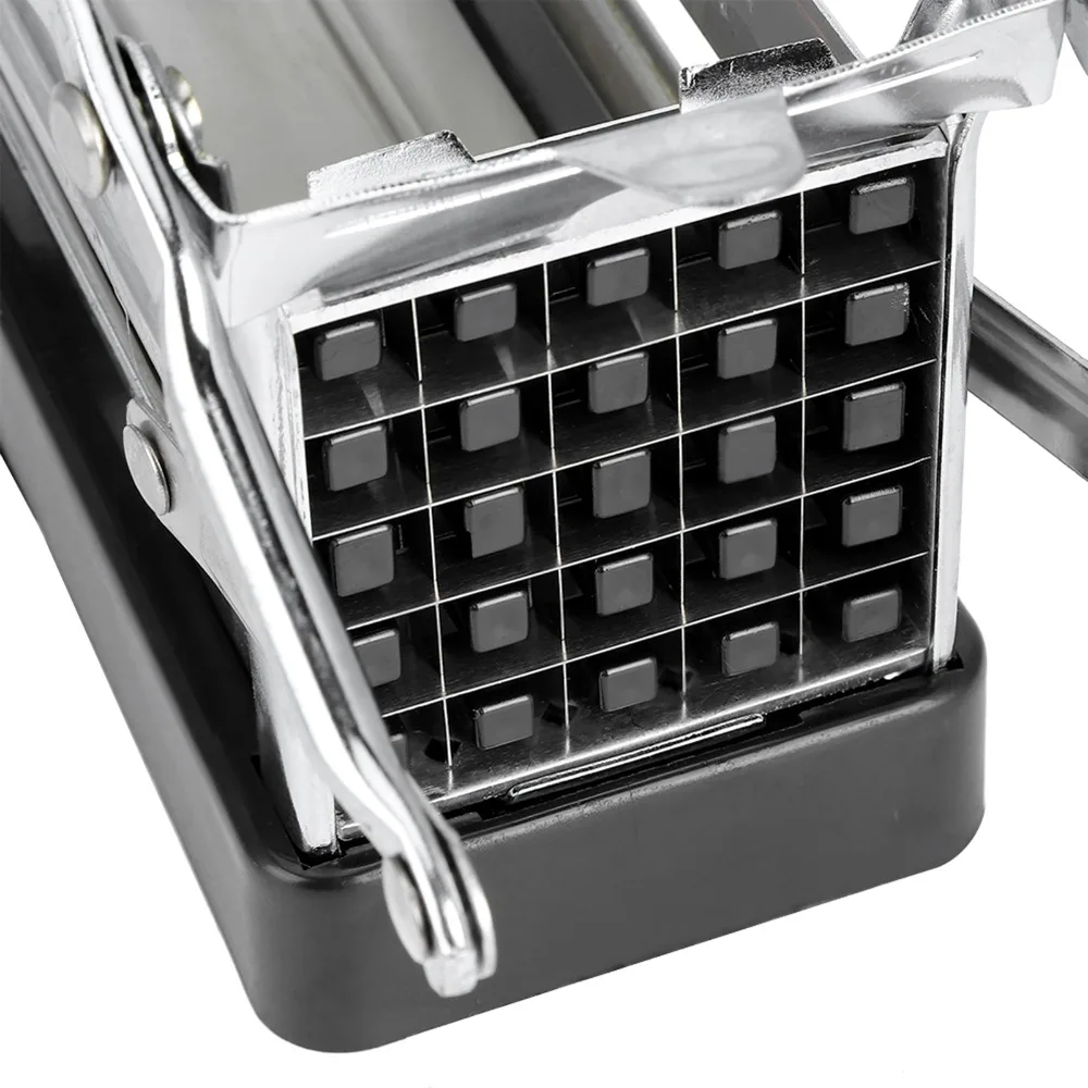 Stainless Steel Potato Cutter MultiFunction Manual Press Vegetable Shredder Heavy Duty Time Saving French Fries Cutter