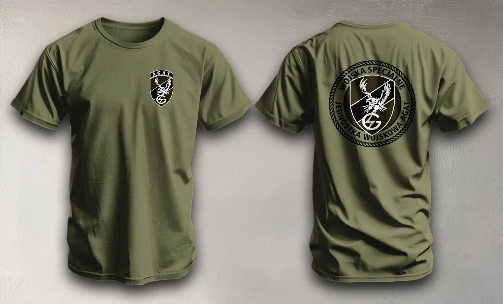 Jednostka Wojskowa JWK AGAT Poland Special Forces Polish T-Shirt Short Sleeve Casual 100% Cotton Shirt
