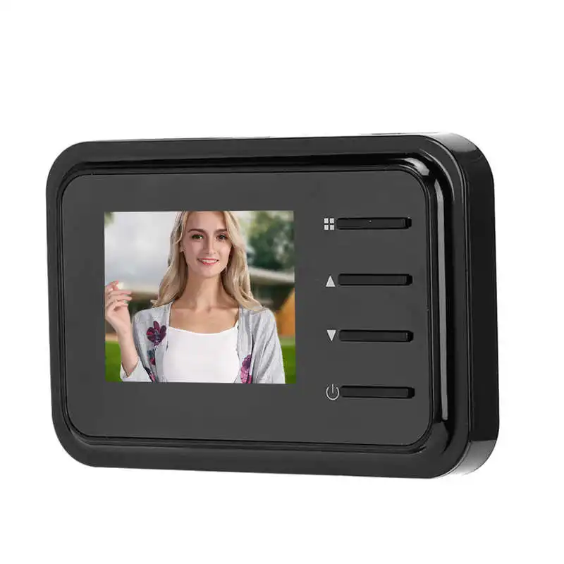 Cámara Digital LCD de visión nocturna para el hogar, videotimbre de 2,4 pulgadas con lente de ángulo amplio de 90 °
