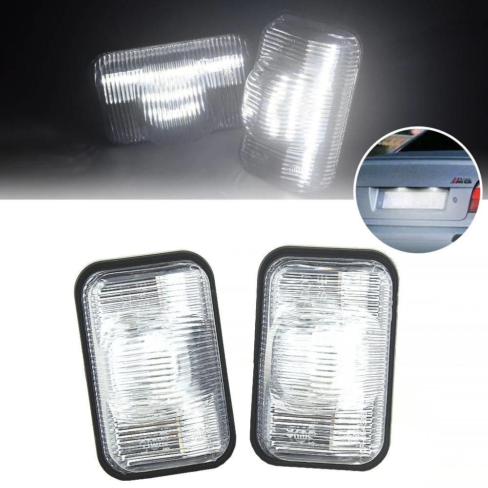 2Pcs For DHijet Caddy LA700V LA710V  for Toyota PASSO White License Plate Light LED License Plate Lamp
