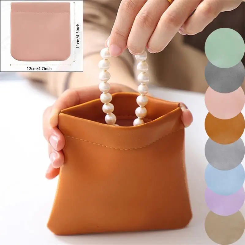 New Unisex PU Portable Coin Purse Earphone Bag Headphone Organizer Mini Sundry Cosmetic Lipstick Change Storage Bag