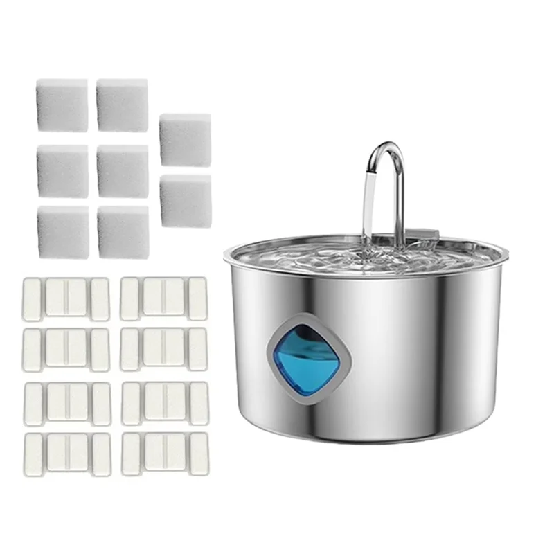 

【ADORN】Автоматическая миска для фонтана для домашних животных со сменными фильтрами, миска для воды для домашних животных для кошек и собак, питьевая в помещении