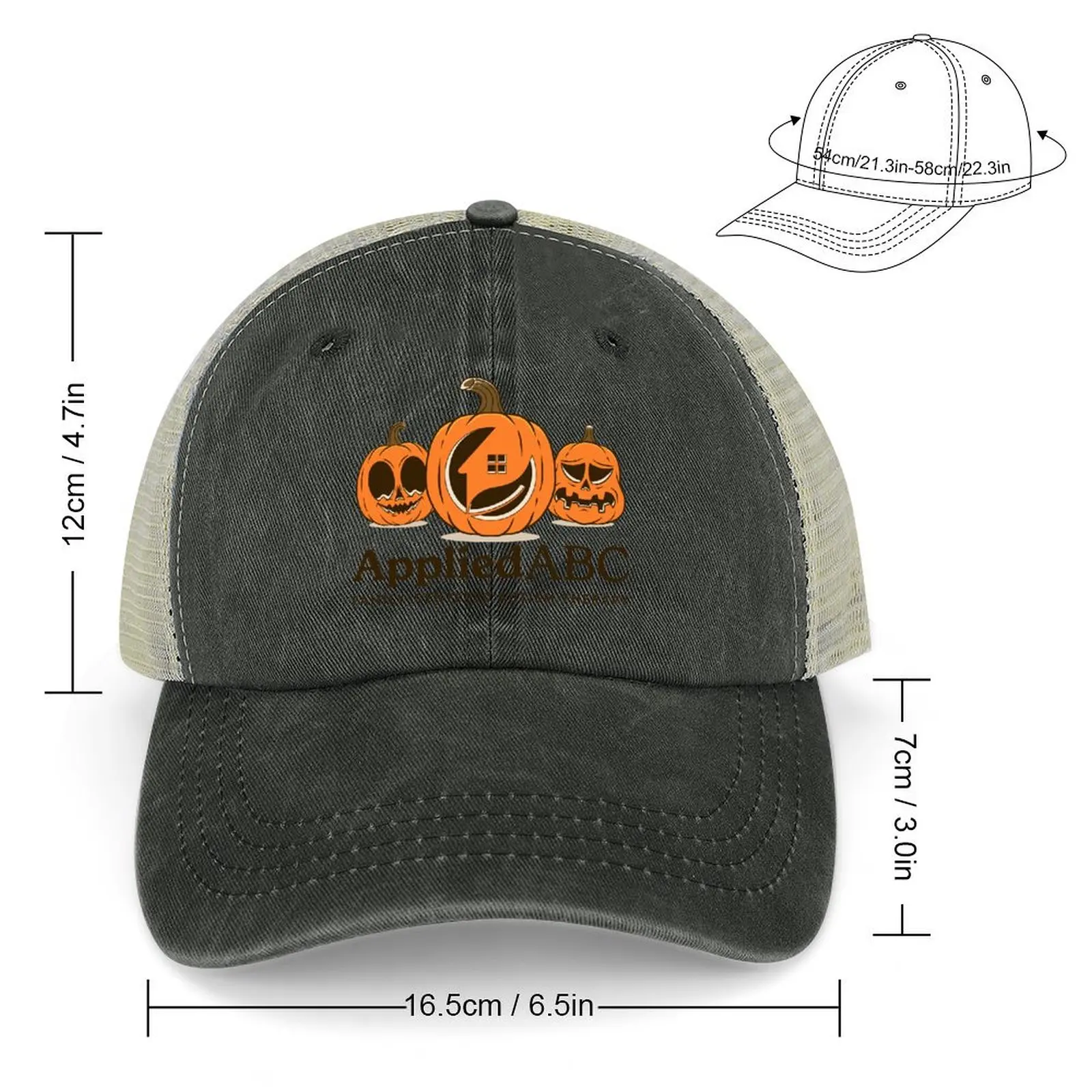 Applied ABC Autumn Logo Cowboy Hat black tea Hat Christmas Hat Kids Man Women's