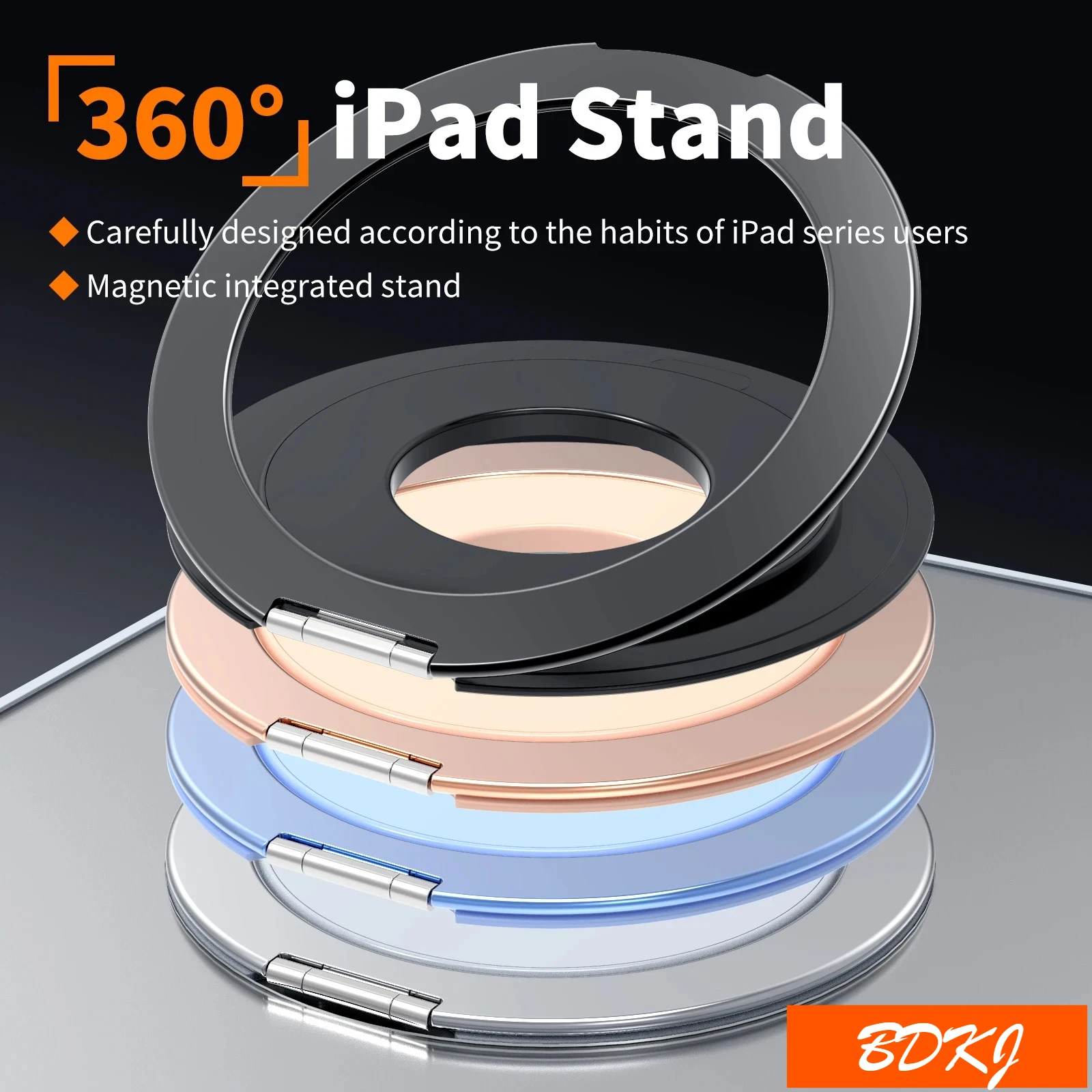 

2025 New 360Rotating Metal Hollowed Out Car Magnetic Holder Universal Apple IPad Samsung Xiaomi Redmi Huawei Honor Tablet Holder