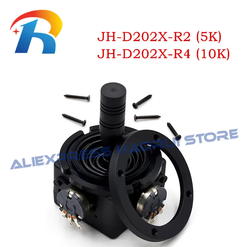 100% new JH-D202X-R2/R4 5K 10K Electric Joystick Potentiometer 2-axis 2D Monitor Keyboard Ball Joyrode Controller switch