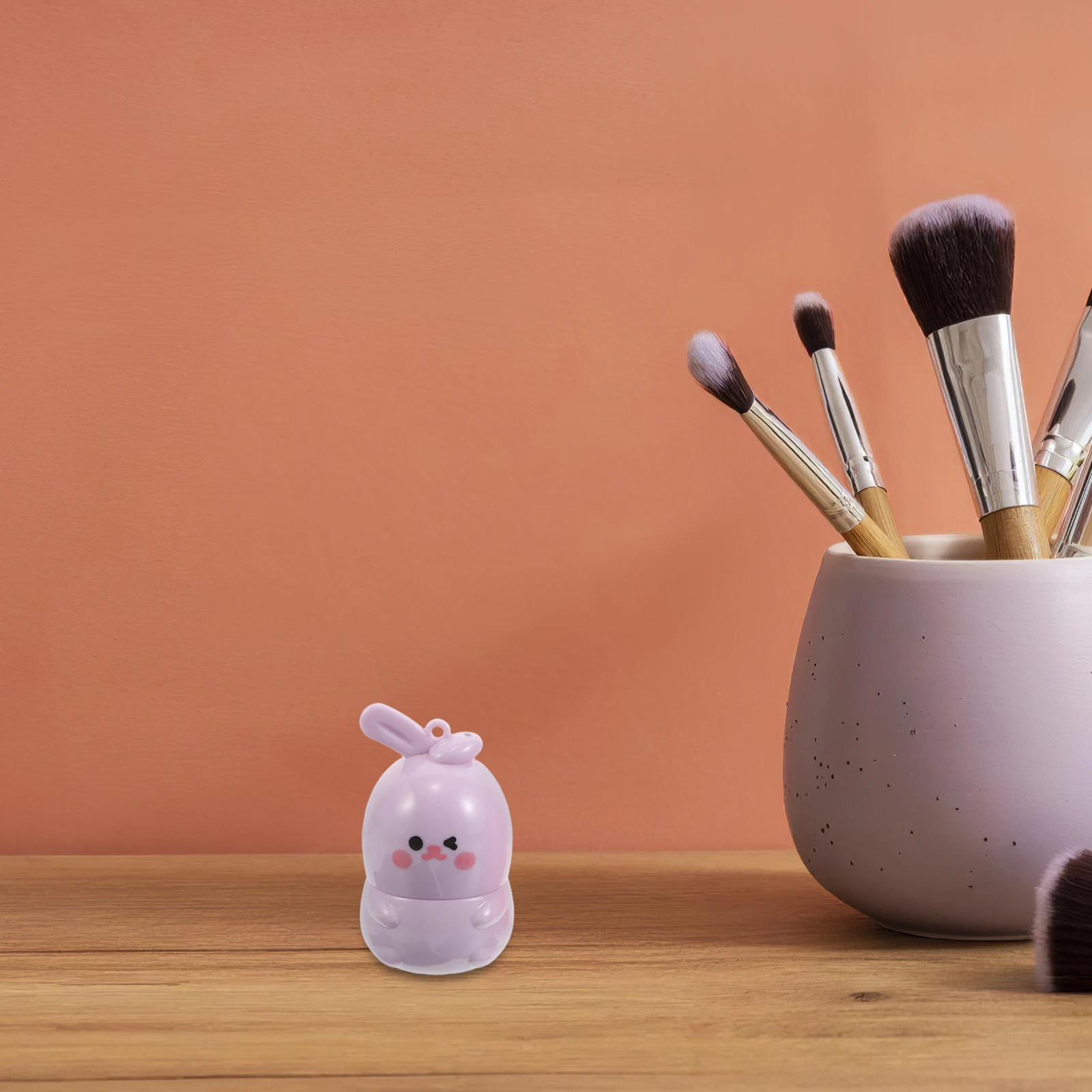 2 Pezzi Balsamo Labbra Cangiante Design Coniglietto Carino Idratante Nutriente Cura delle Labbra Rossetto Idratante Cangiante per Donne Kawaii