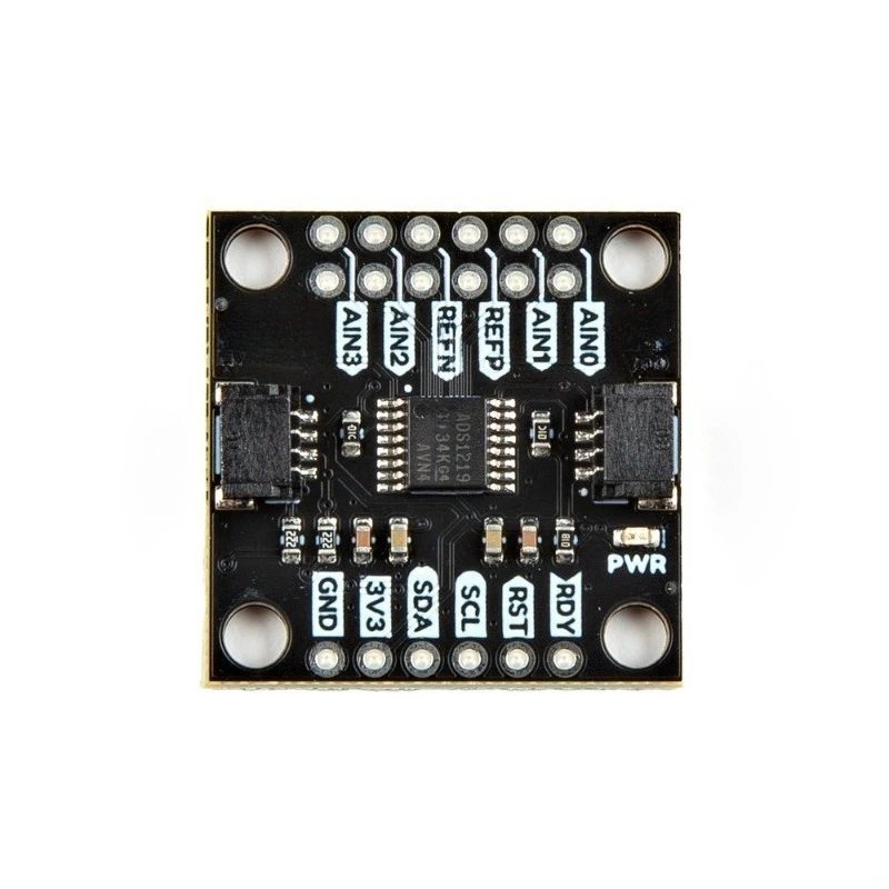 ADS1219 24 Bit High Precision ADC Module 4 Channel AD Sampling Board I2C Interface Voltage Signal Acquisition Sensor Module