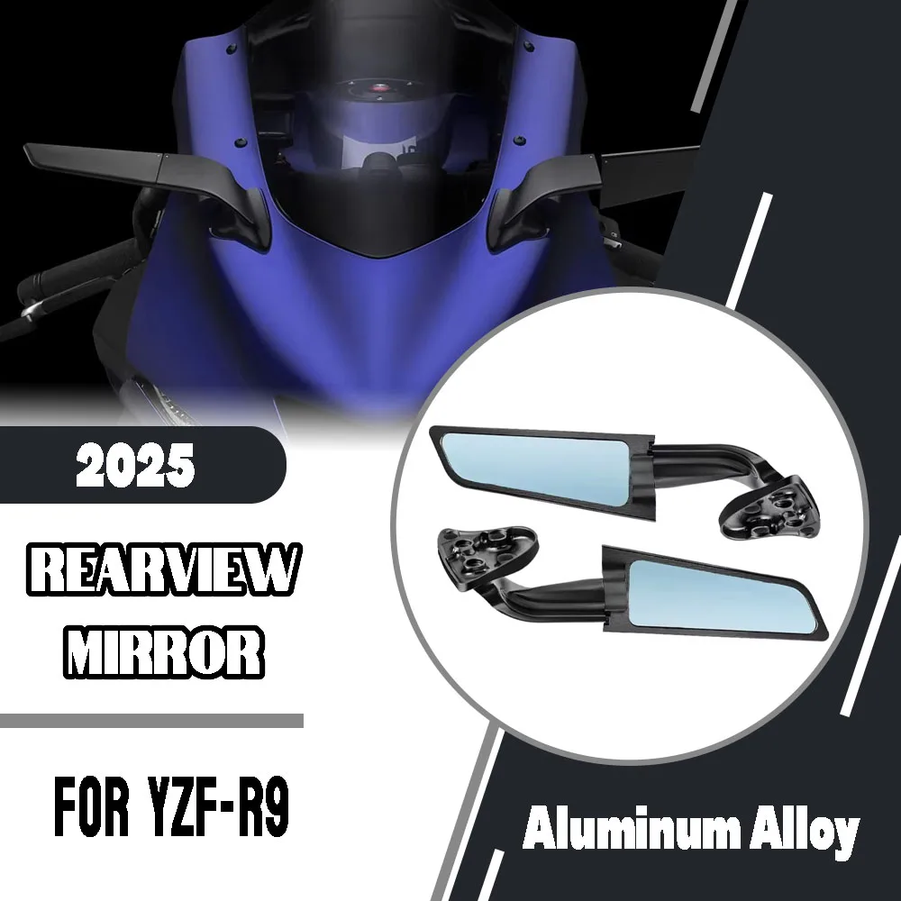 For Yamaha YZF R9 YZFR9 YZF-R9 2025 Motorcycle Rearview Mirror Invisible Sport Winglet Mirror Kit Adjustable Stealth Mirror Part