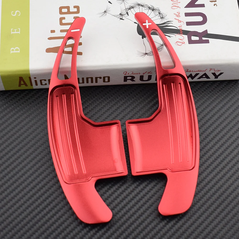 2Pcs Car Shift Paddles For Ford Mustang 2015 2016 2017 2018 2019 Steering Wheel Gear Shifters Paddle Aluminum Alloy Accessories