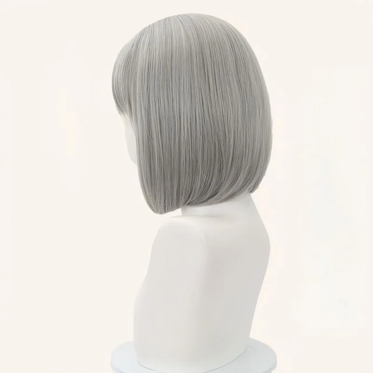 Peluca de cosplay corta de red transpirable para Mai Xiaowen (Delta Force) |   Pelo gris realista con gorro completo trenzado de espina de pescado