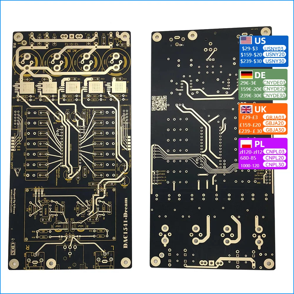 Nvarcher HIFI TDA1541 Audio Decoding PCB Board