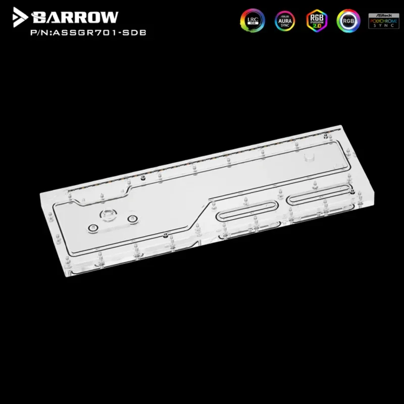 Barrow ASSGR701-SDB, Waterway Boards For For ASUS ROG HYPERION GR701, CPU GPU Cooler, Water cooling System, Dual Radiator Tank