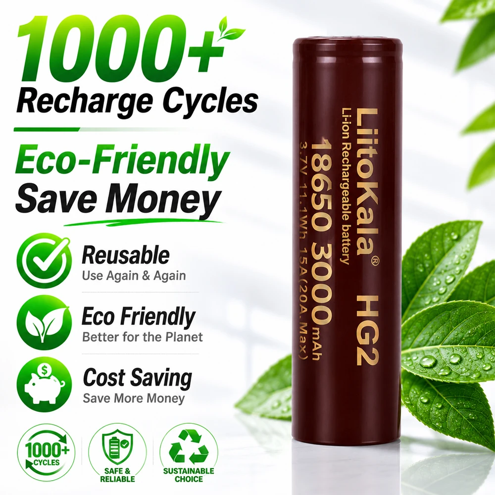 LiitoKala 18650 Rechargeable B - Vape Battery 18650 review and price
