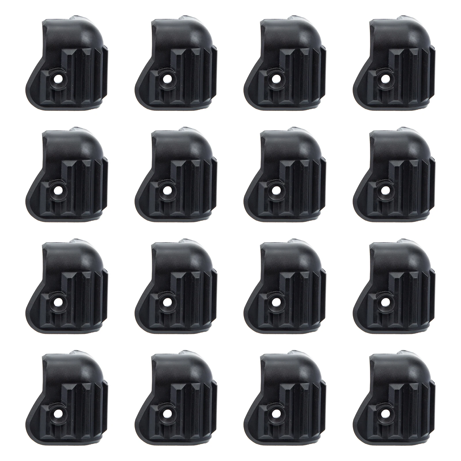 

16pcs Speaker Wrap Corner Protectors Black Plastic Protective Cabinet Corners Anti Collision Stage Safety Durability