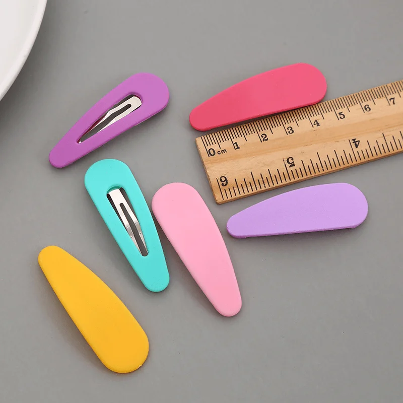 10 teile/satz Snap Haar Clips BB Haarnadel Candy Farbe Metall Barrettes für Kinder Frauen Mädchen Styling Haar Zubehör – Detail 11