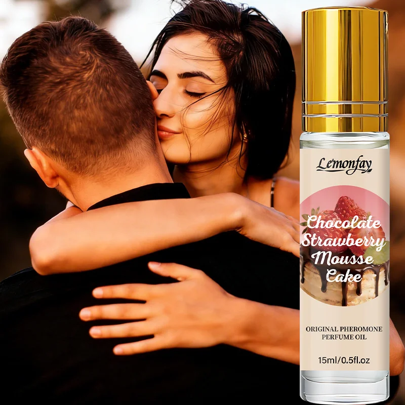 

Lemonfay Chocolate Strawberry Mousse Cake Pheromone Perfume Oil - 15ml Long-Lasting Gourmand Fragrance, Portable Roll-On Scent