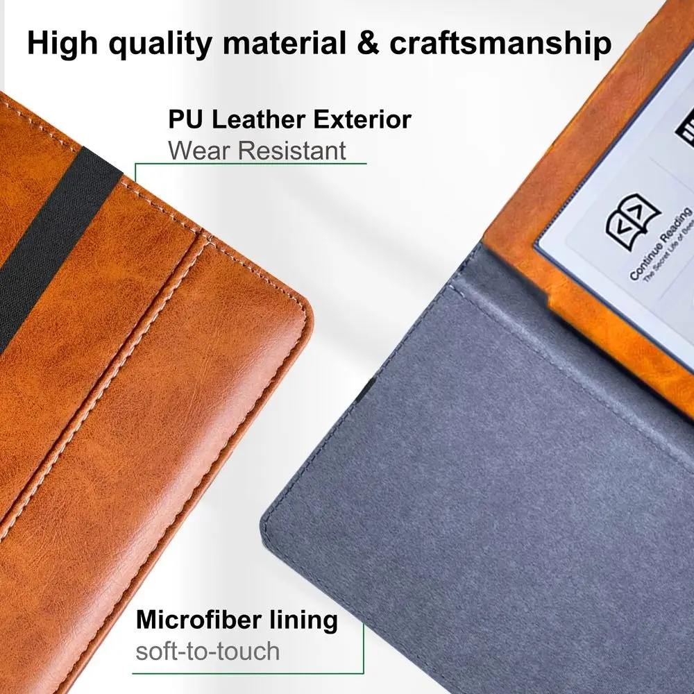 

Professional 7 inch Case PU Leather Shockproof Full Protective Shell Wear Resistant Retro e-Reader Cover for Sony PRS-700