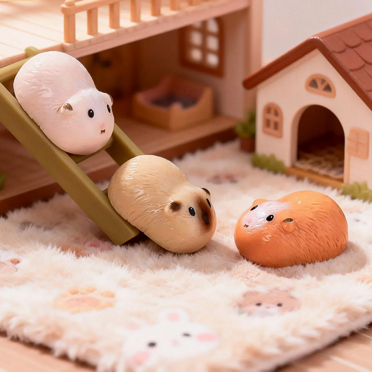 10-50 Stück Mini-Meerschweinchen-Figuren aus Kunstharz, Miniatur-Tierfiguren für Feengärten, Miniatur-Mooslandschaften, DIY-Bastelarbeiten – Detail 3