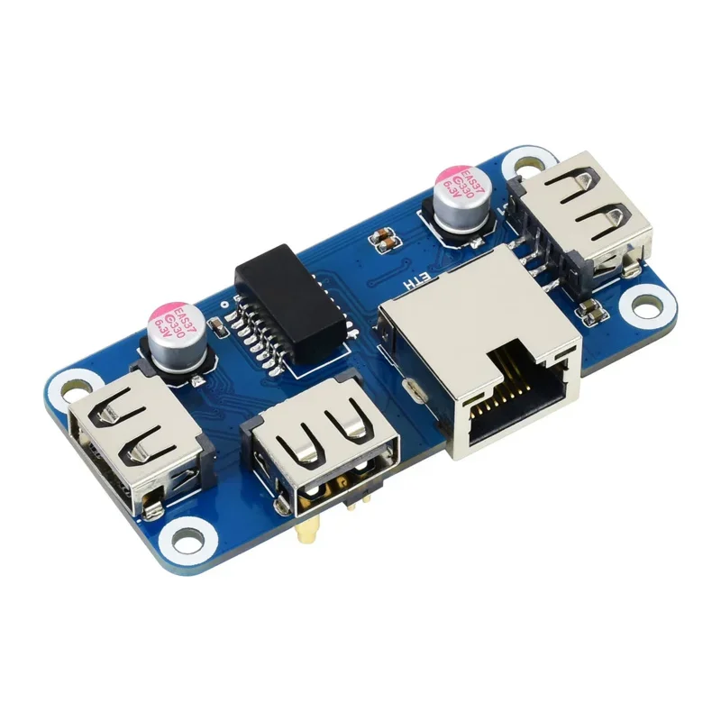 Immagine 7: Scheda di espansione USB Ethernet HUB HAS RJ45 Modulo BOX Starter Kit per RPI 0 0W Raspberry Pi Zero 2 2 W2 WH con