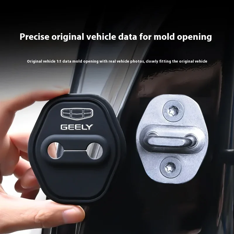 Car Door Latch Lock Silicone Cover Anti Rust Anti Scratch Protective Cap for Geely Atlas Boyue Emgrand X7 EC7 Auto Accessories