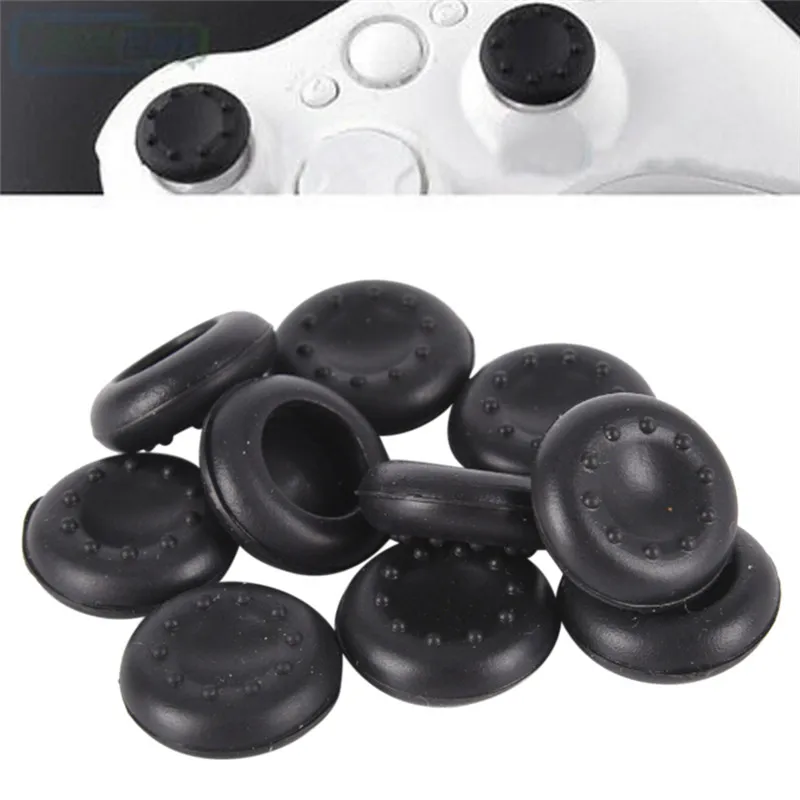 10pcs/lot Rubber Silicone Cap Analog Controller Silicone Cap Cover Thumb Stick Grip For  For PS3/PS4 5 Colors