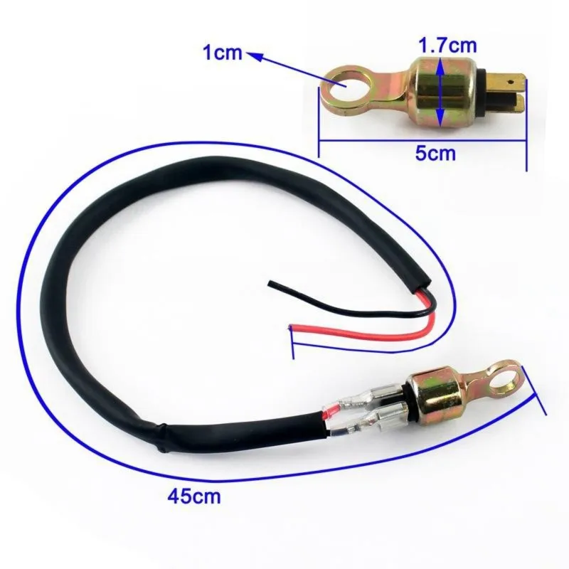Motorcycle Rear Set Hydraulic Pressure Banjo Switch Brake Light Line For Kawasaki