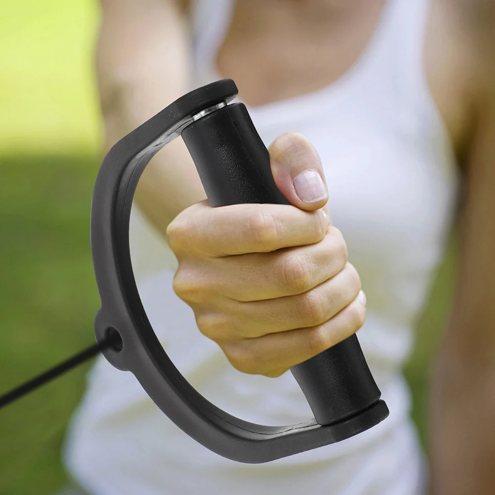 

2Pcs Exercising Cable Handles Ergonomic Plastic Gym Grips Lightweight Resistance Band Handles Convenient Workout Accessories