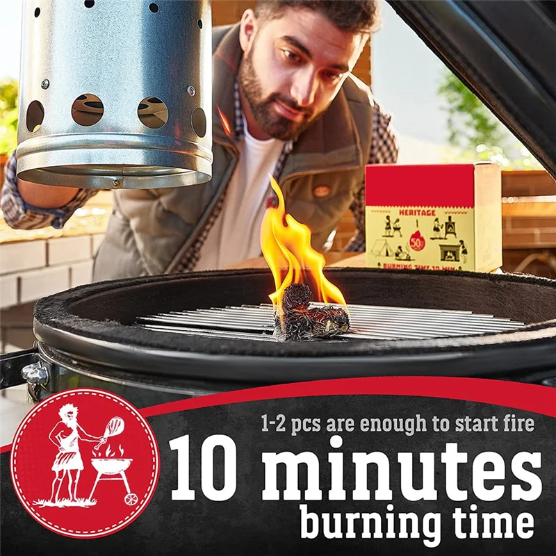 ABNH para chimenea, estufa de leña, fogones, parrilla, fogones, ahumador, barbacoa - Palos de carbón inodoros