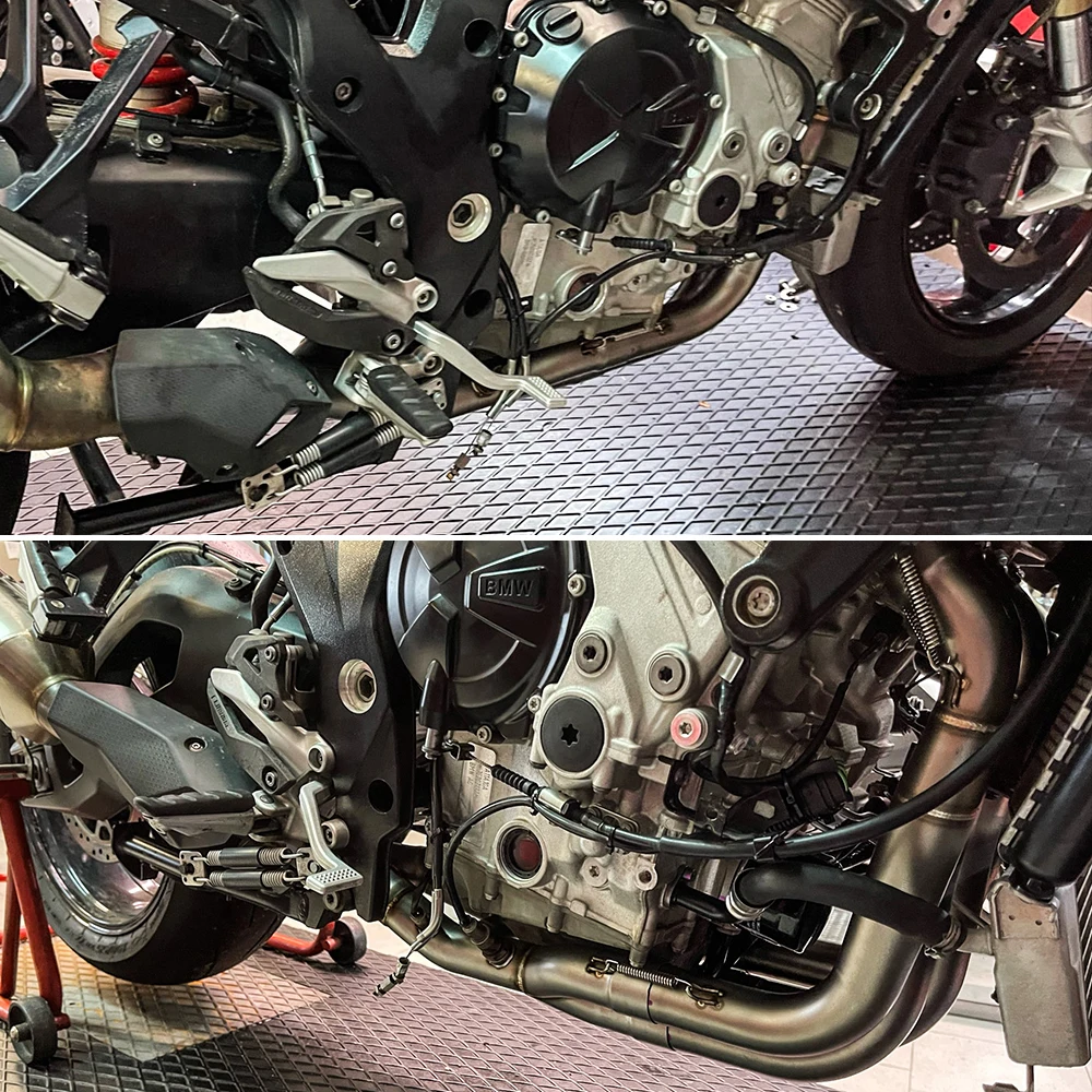 For S1000XR (2020-2026) Motorcycle System Exhaust Slip On Stainless Steel Front Rear End Kit Origin POSITION High Performance