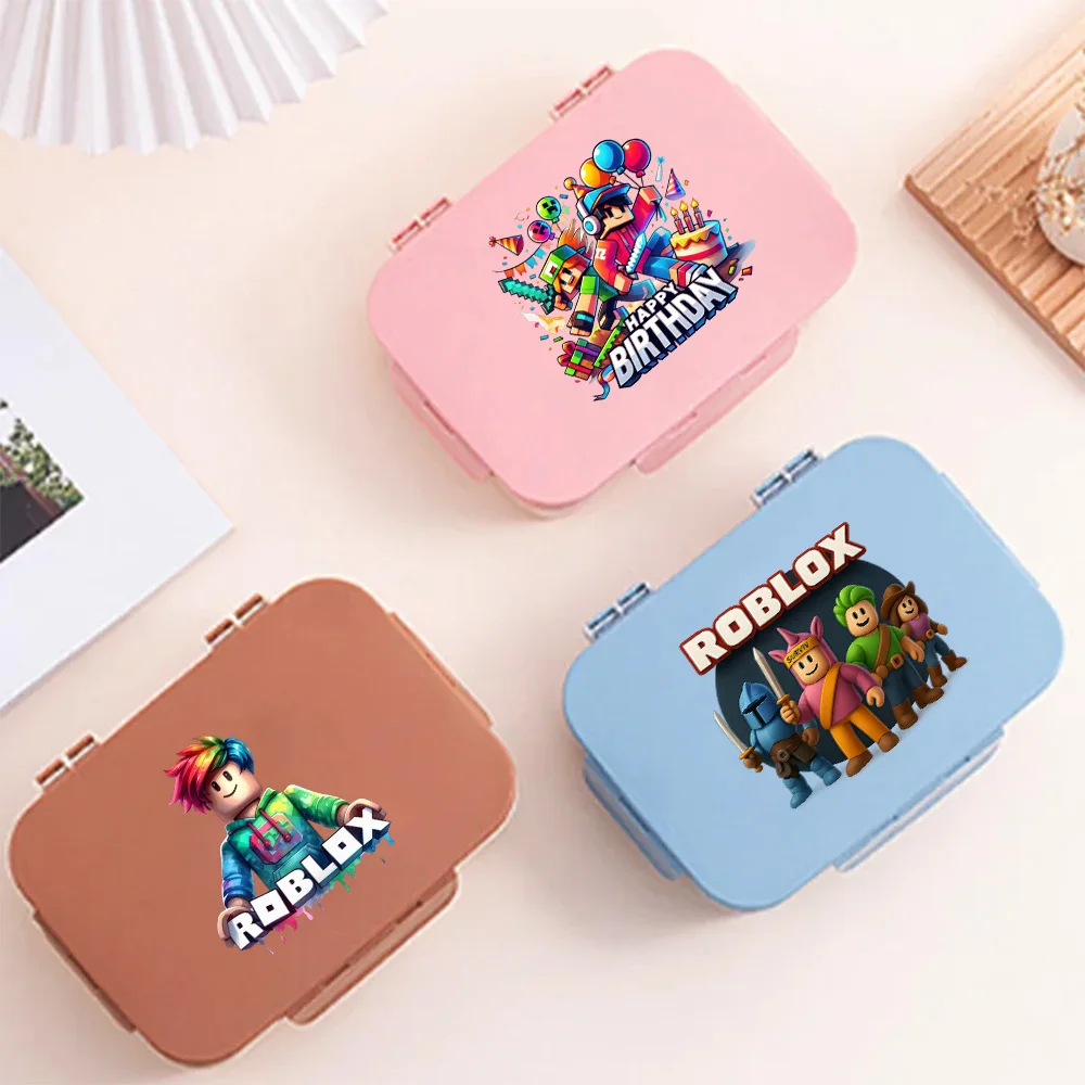 Roblox 1200Ml Cartoon Game Character Lunch Box Dynablocks Robot Game Bento Box …